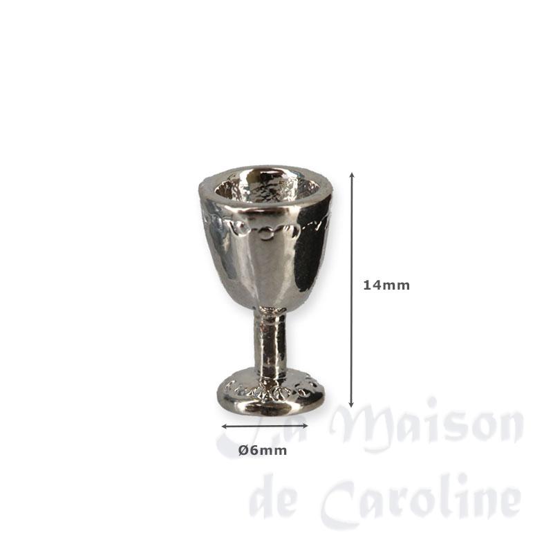 4 silver chalices miniature 1:12 Bilder 1
