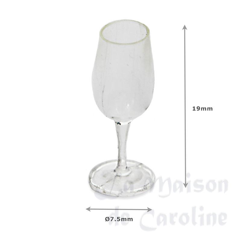 set of 4 glass of champagne empty miniature 1:12 Bilder 1