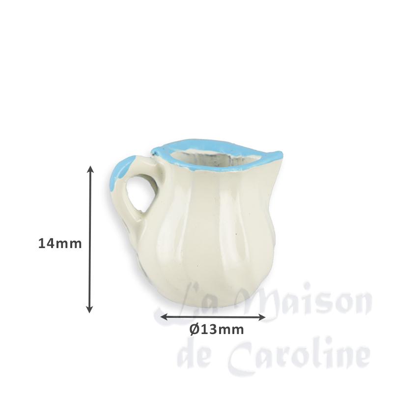 milk pot blue Miniature 1:12 photo 2 milk pot blue Miniature 1:12 photo 2