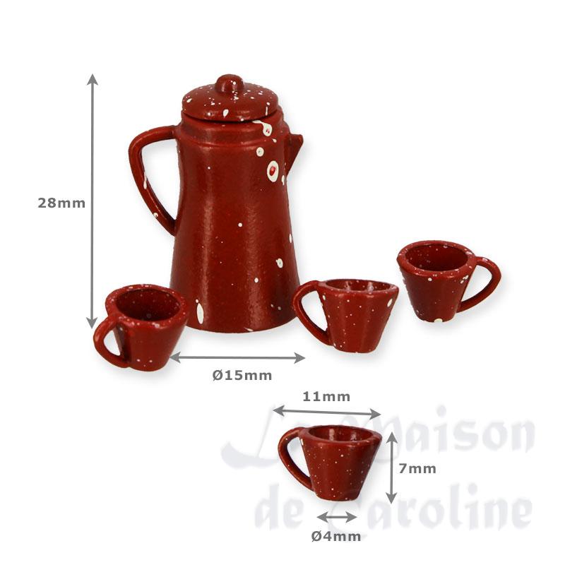 5 red cups miniature 1:12 Bilder 1