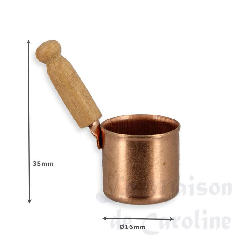 copper cooker w/handle miniature 1:12 Bilder 1