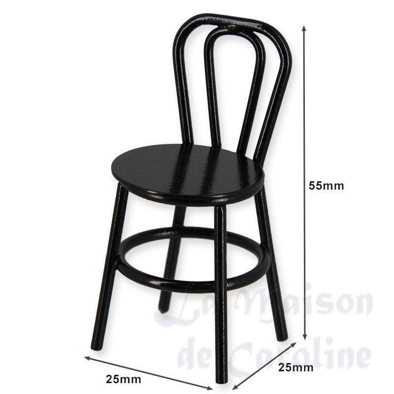 chair black miniature 1:12 Bilder 1