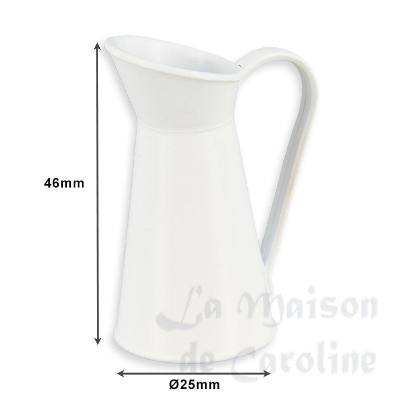 white metal water jug miniature 1:12 Bilder 1