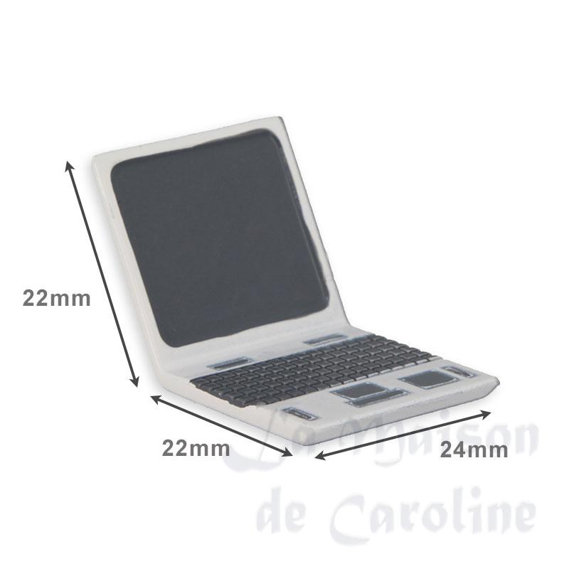 computer laptop white miniature 1:12 Bilder 1 computer laptop white miniature 1:12 Bilder 1