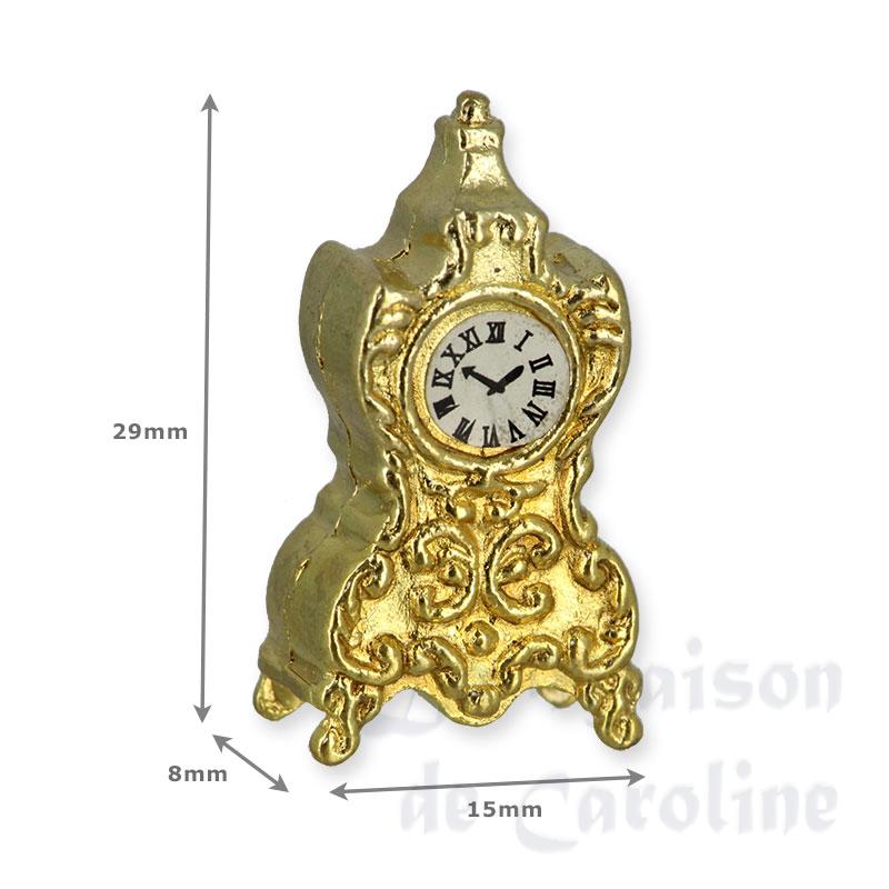 golden clock miniature 1:12 Bilder 1