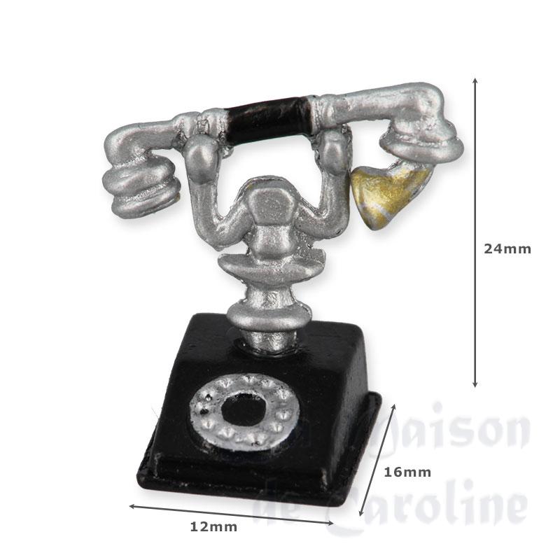 antic telephone miniature 1:12 Bilder 1