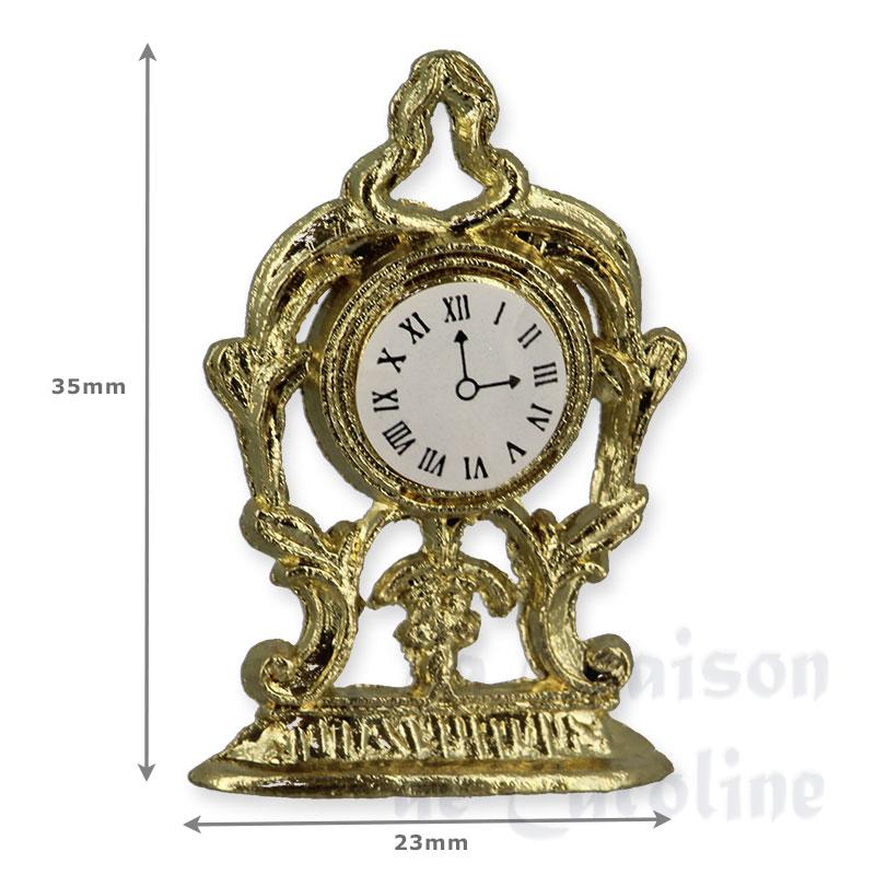 golden clock miniature 1:12 Bilder 1