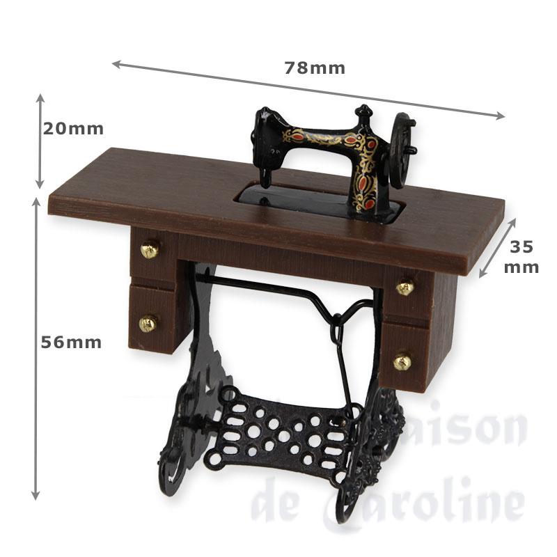 sewing machine plastic plate miniature 1:12 Bilder 1