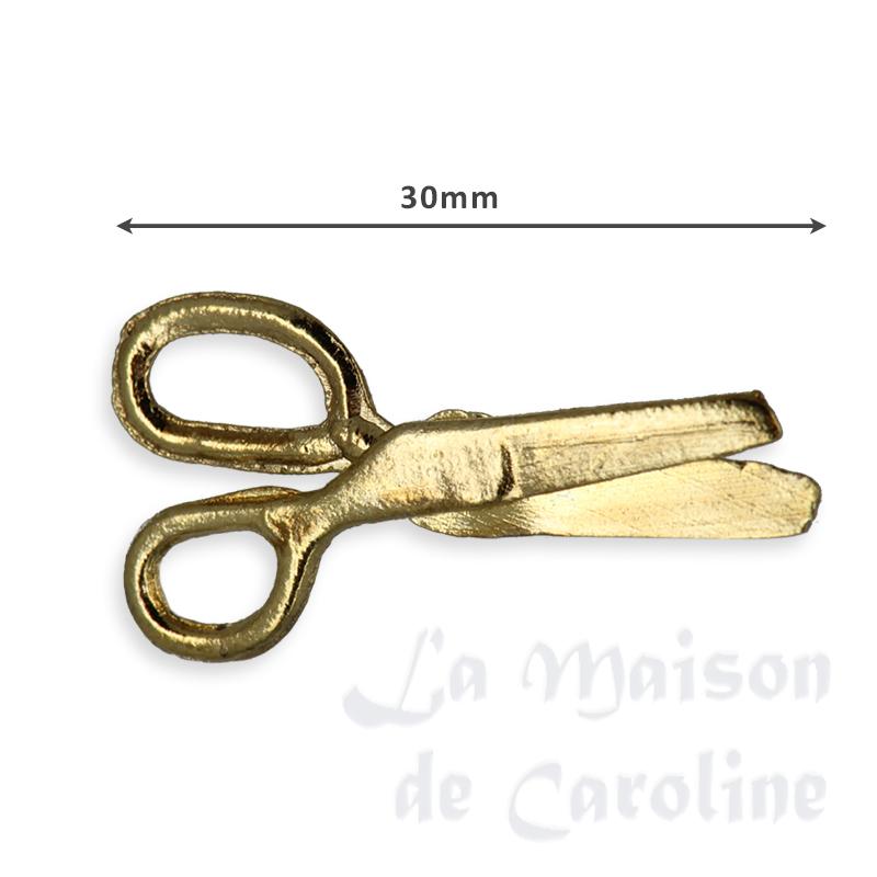 scissors gold Miniature 1:12 photo 2 scissors gold Miniature 1:12 photo 2