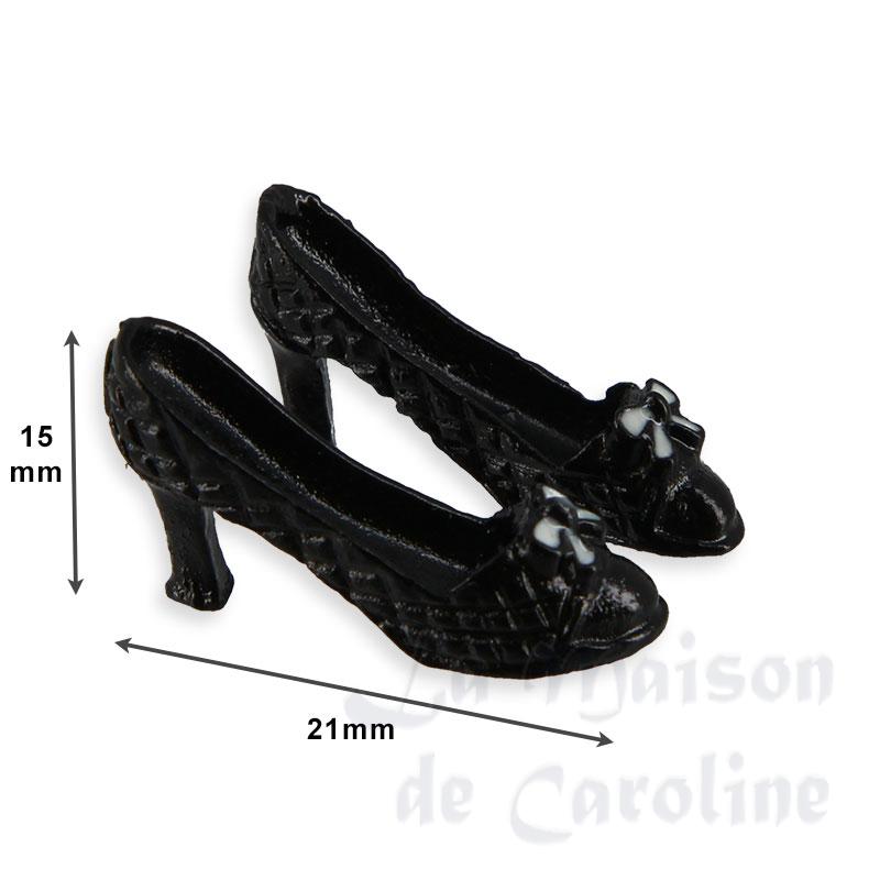 black heels, pair miniature 1:12 Bilder 1