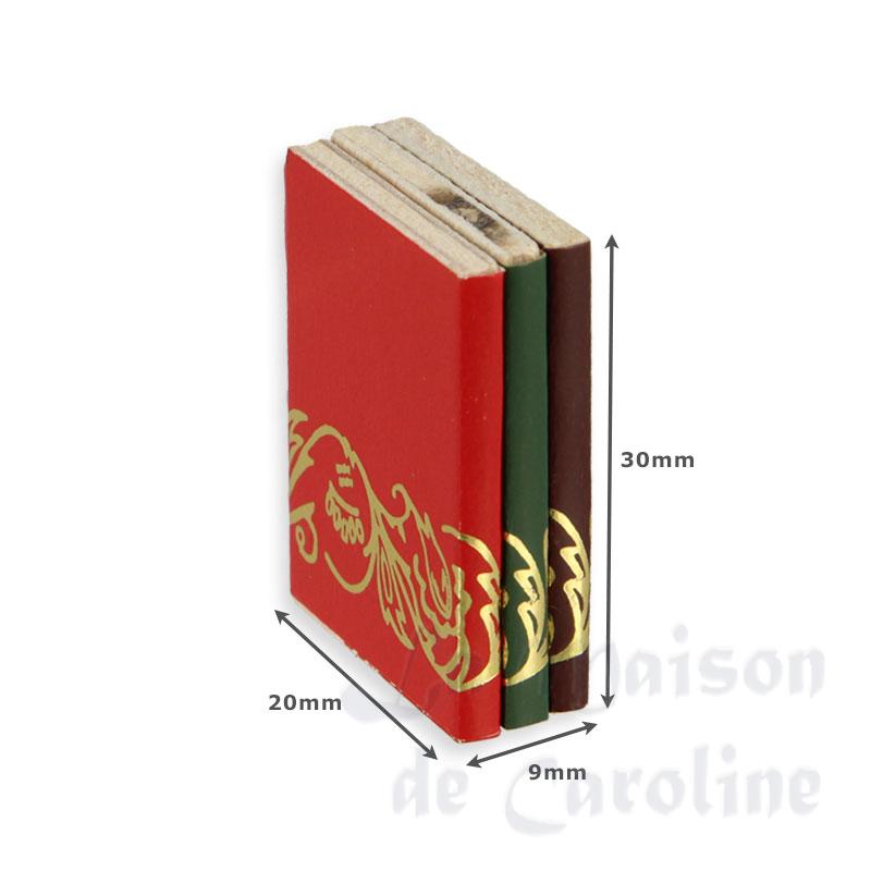 3 books (glued) miniature 1:12 Bilder 1
