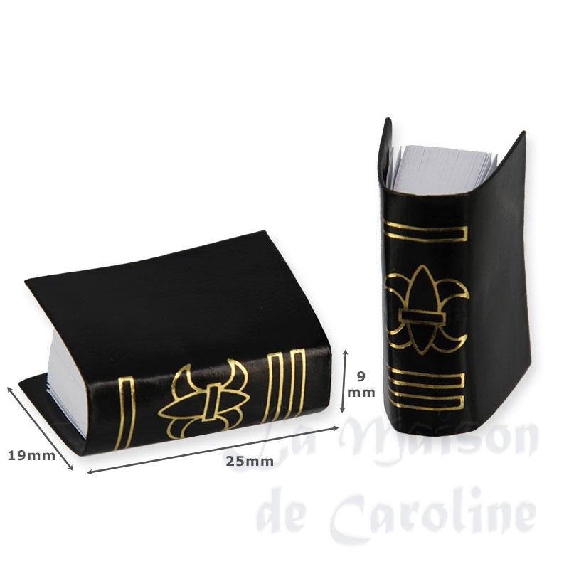 2 books black miniature 1:12 Bilder 1