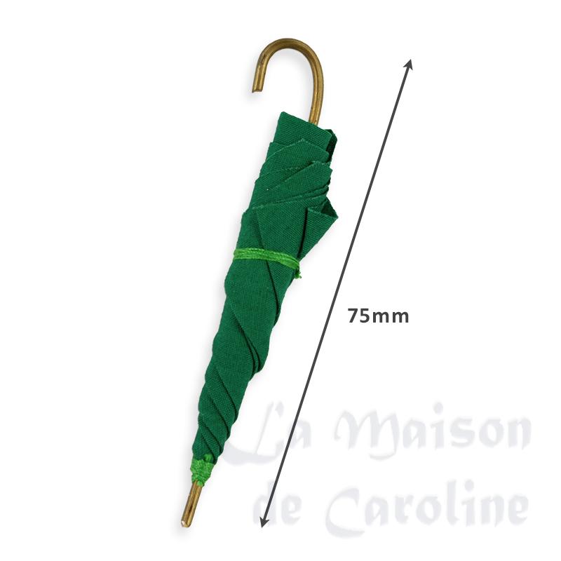 green umbrella (closed) Miniature 1:12 photo 2 green umbrella (closed) Miniature 1:12 photo 2