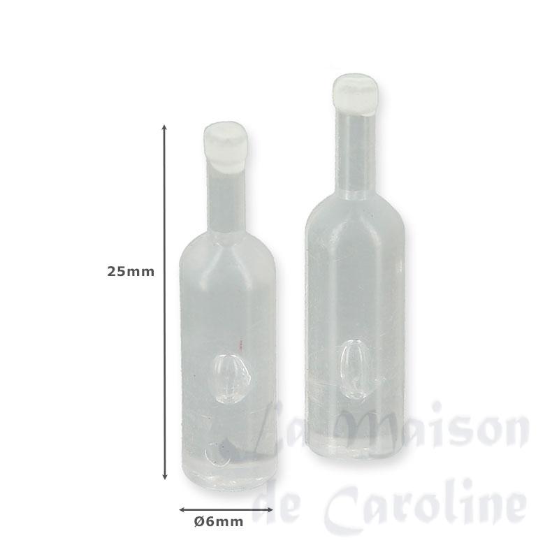 2 whitewine bottles Miniature 1:12 photo 2 2 whitewine bottles Miniature 1:12 photo 2