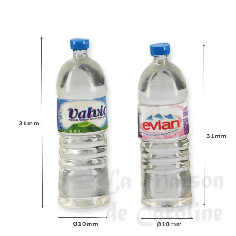 4 water bottles assorted miniature 1:12 Bilder 1