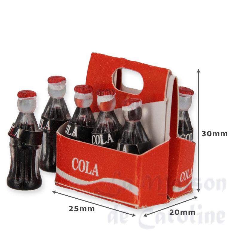 6 cola in paper basket Miniature 1:12 photo 2