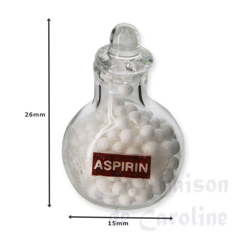 aspirin in glas miniature 1:12 Bilder 1