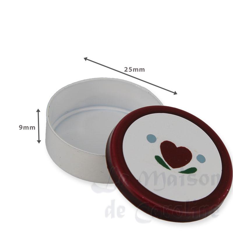 candy box with red heart decal /6 miniature 1:12 Bilder 1