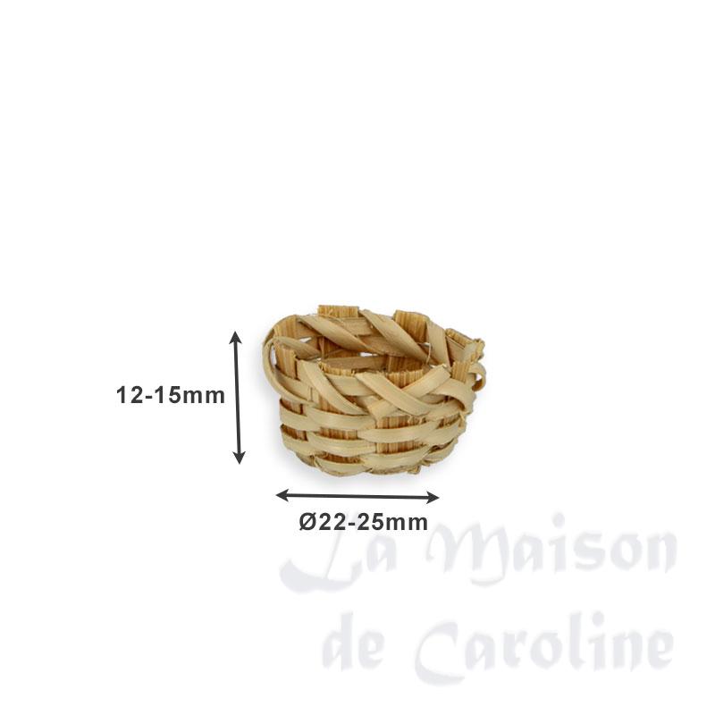 little bread basket 3x1cm miniature 1:12 Bilder 1