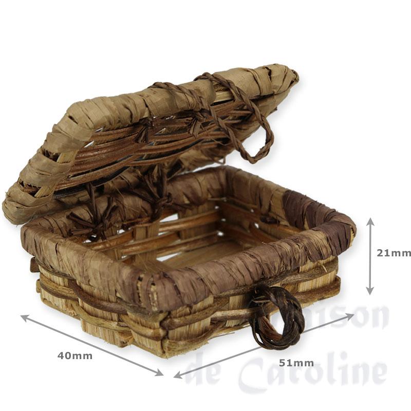 basket suitcase miniature 1:12 Bilder 1