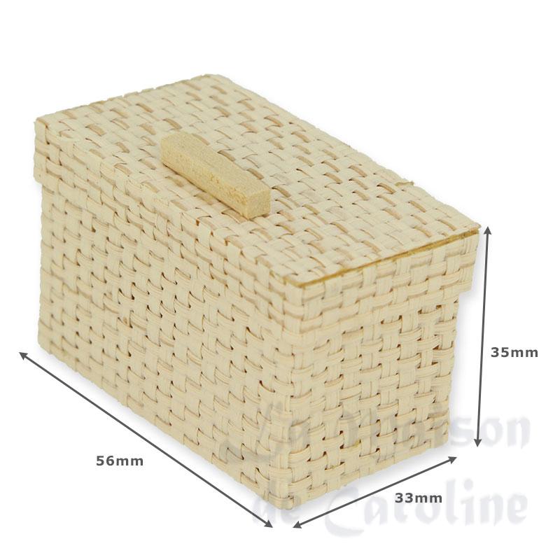 wicker trunk - 1dz miniature 1:12 Bilder 1
