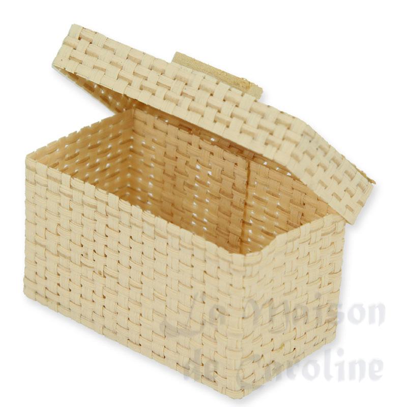 wicker trunk - 1dz miniature 1:12 Bilder 2