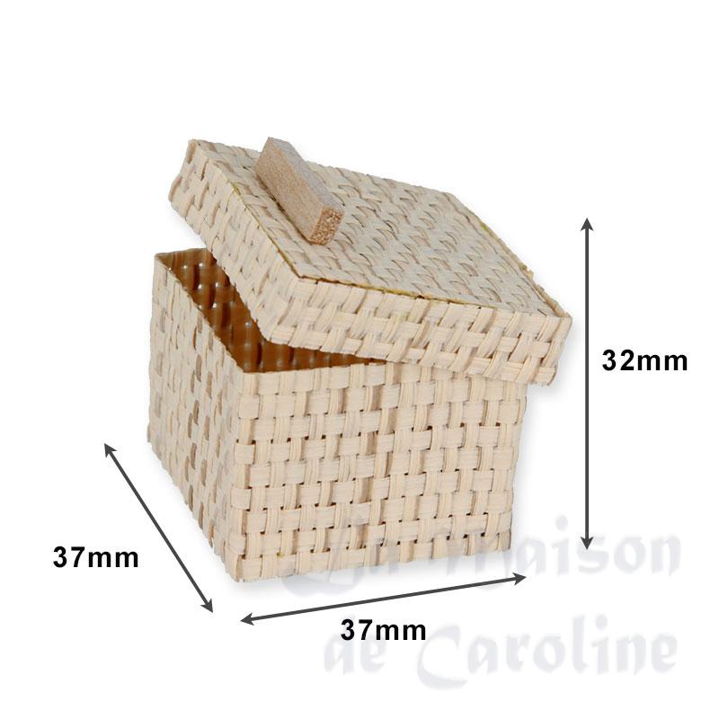 wicker trunk - 1dz miniature 1:12 Bilder 1