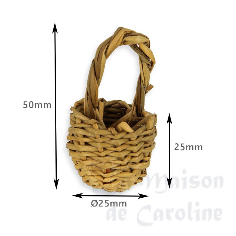 round basket miniature 1:12 Bilder 1