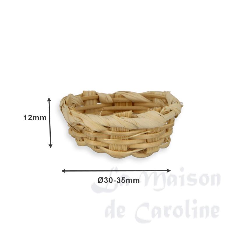 bread basket 3x1cm miniature 1:12 Bilder 1