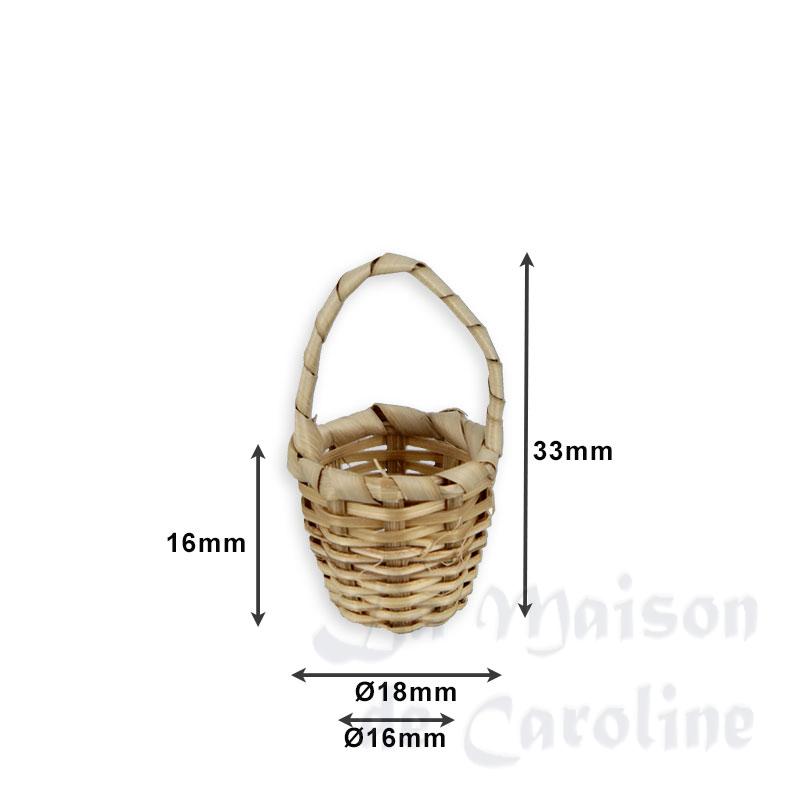 mini basket miniature 1:12 Bilder 1