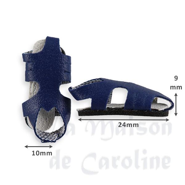 pair of sandals blue Miniature 1:12 photo 2 pair of sandals blue Miniature 1:12 photo 2