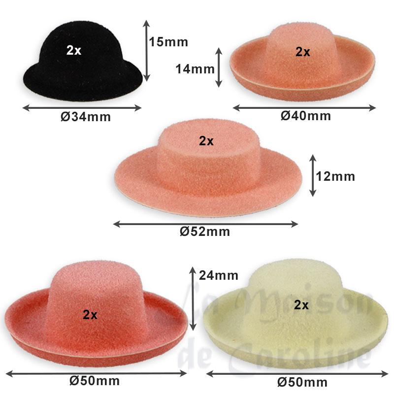 10 hats assorted miniature 1:12 Bilder 1