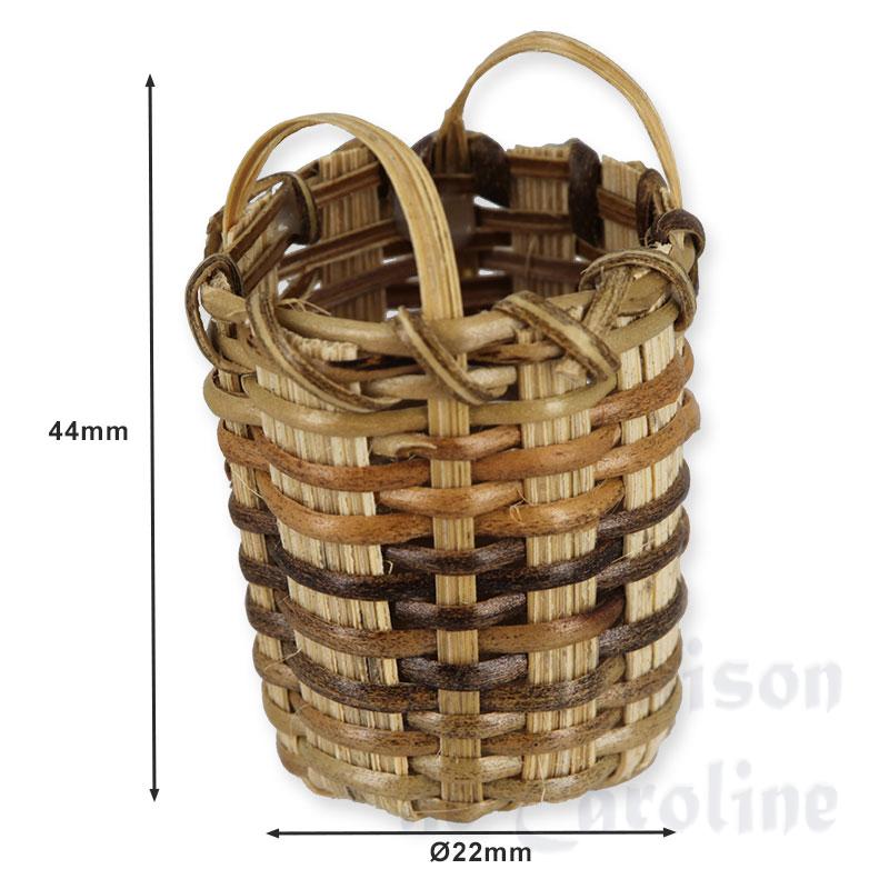 round basket miniature 1:12 Bilder 1