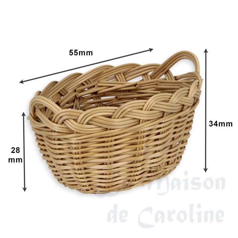 small laundry basket 5cm miniature 1:12 Bilder 1