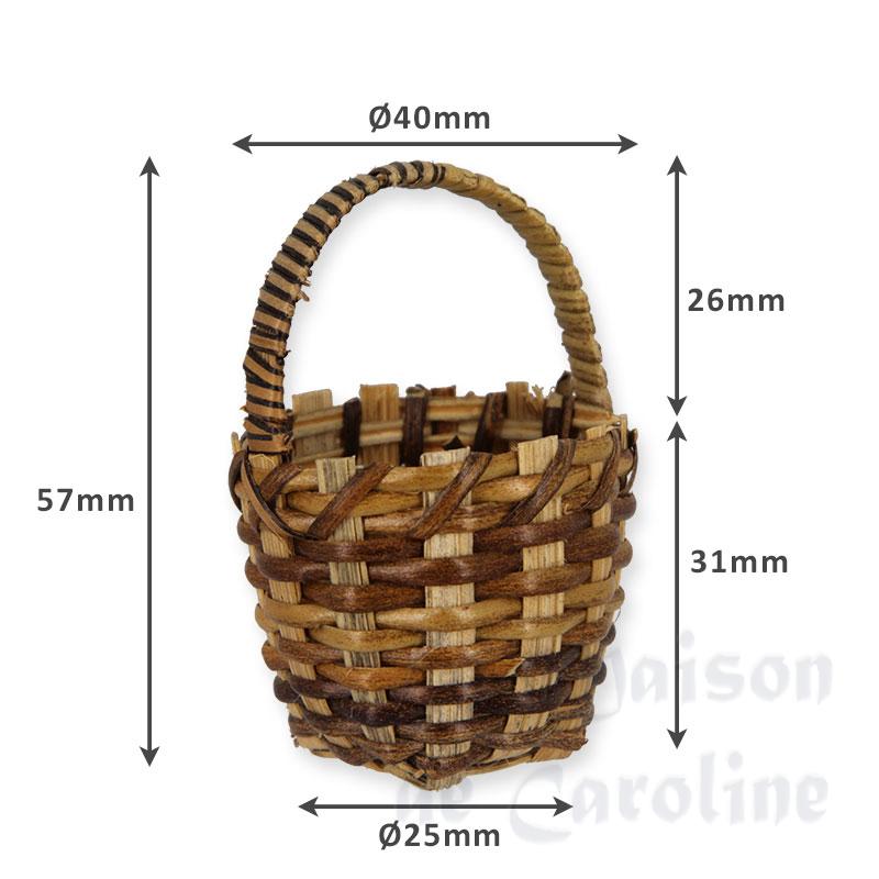 oval laundry basket 4cm Miniature 1:12 photo 2 oval laundry basket 4cm Miniature 1:12 photo 2
