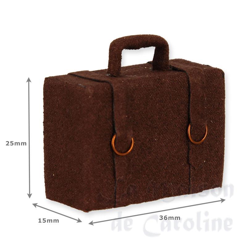 big leather suitecase miniature 1:12 Bilder 1