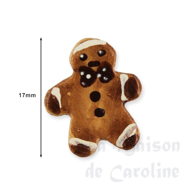 small snow man ginger bread miniature 1:12 Bilder 1