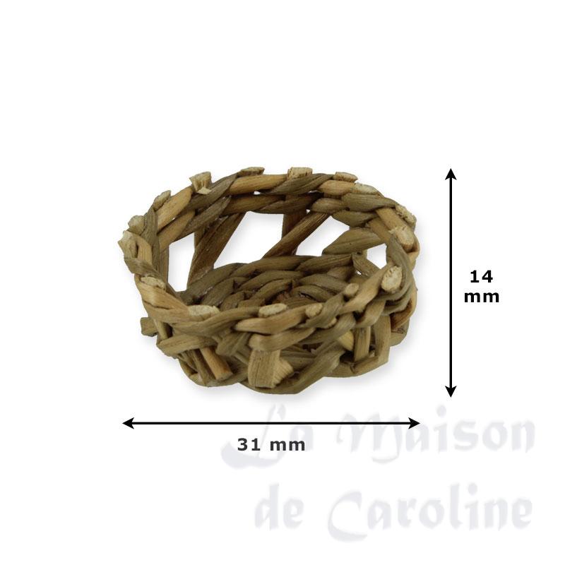 round basket miniature 1:12 Bilder 1