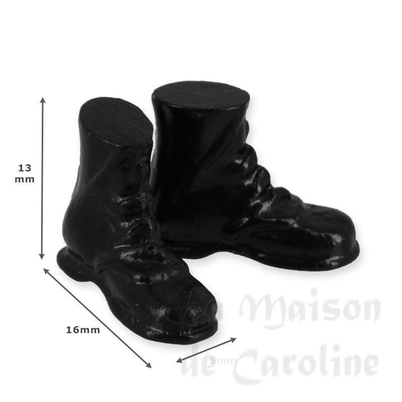a pair of black boots miniature 1:12 Bilder 1
