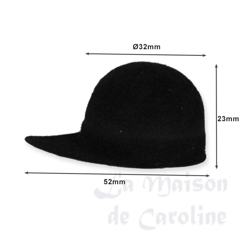 black baseball cap miniature 1:12 Bilder 1