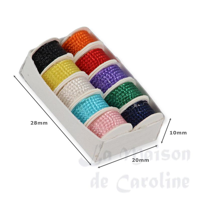 box w/10 bundle of ribbo miniature 1:12 Bilder 1