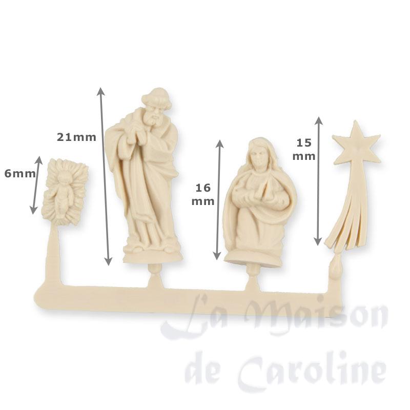 4 nativity figures miniature 1:12 Bilder 1