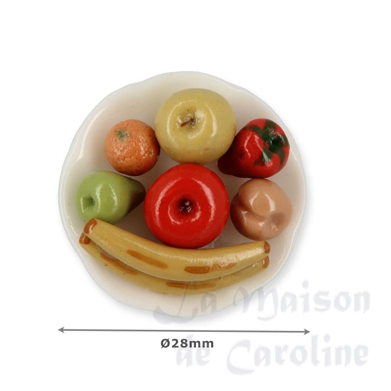 fruits on plate miniature 1:12 Bilder 1
