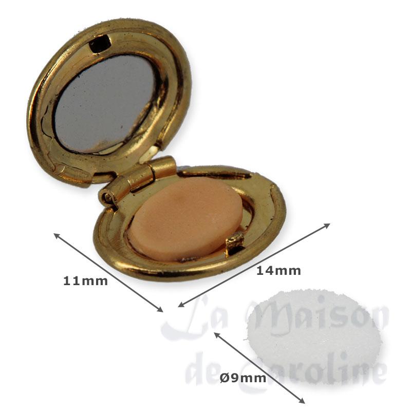powder compact set miniature 1:12 Bilder 1