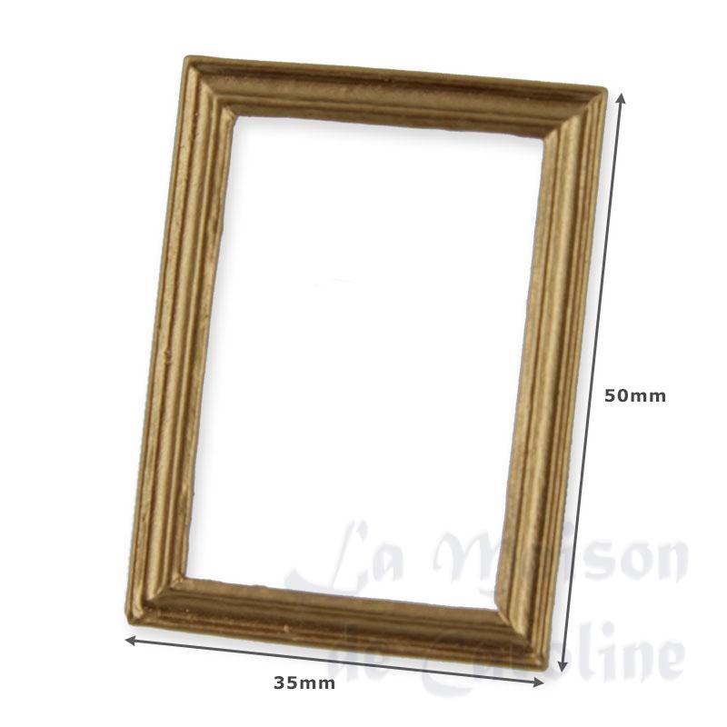 small golden frame miniature 1:12 Bilder 1