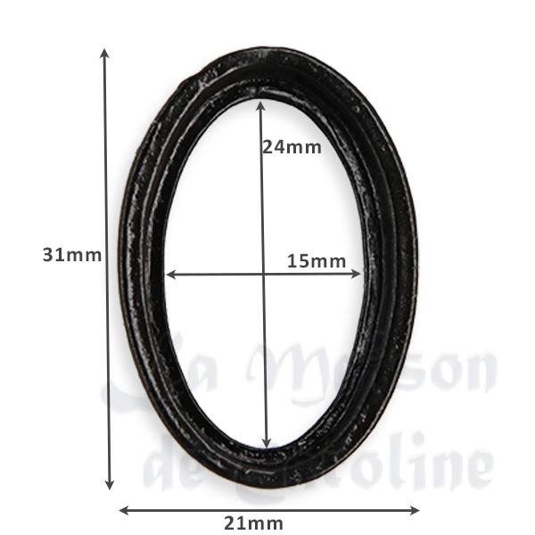 small oval black frame Miniature 1:12 photo 2 small oval black frame Miniature 1:12 photo 2