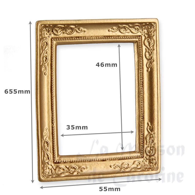 big golden frame miniature 1:12 Bilder 1