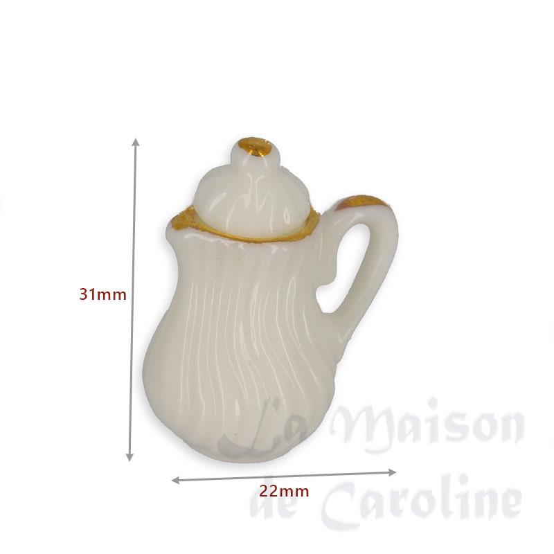 porcelain coffee pot miniature 1:12 Bilder 1