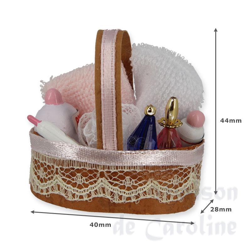 bath baby set pink miniature 1:12 Bilder 1