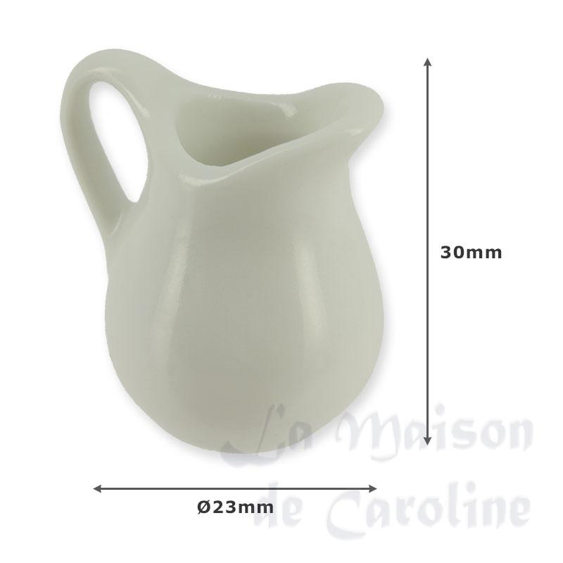 white porcelain pot miniature 1:12 Bilder 1